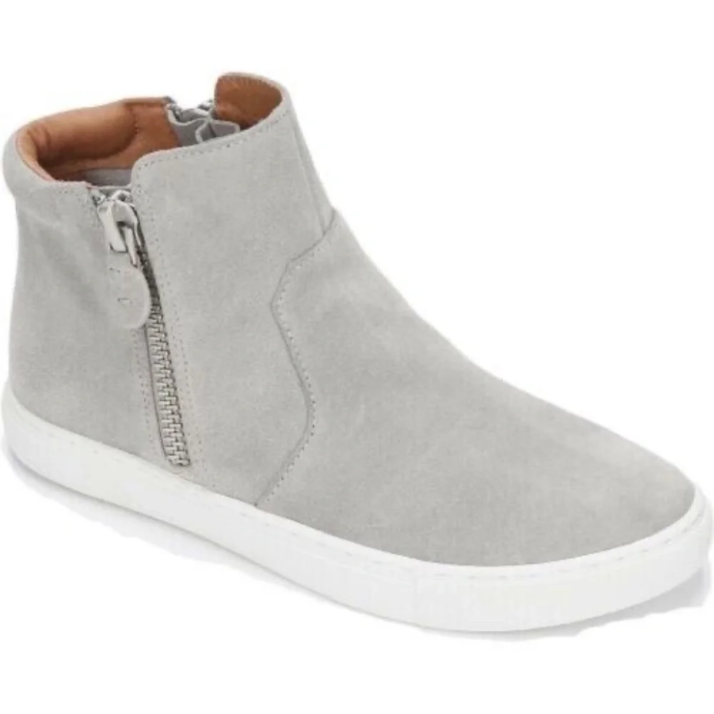 GENTLE SOULS KENNETH COLE SUEDE CARTER DECONST ZIP HIGH TOP SNEAKER SHOES SZ 11 - Picture 2 of 4